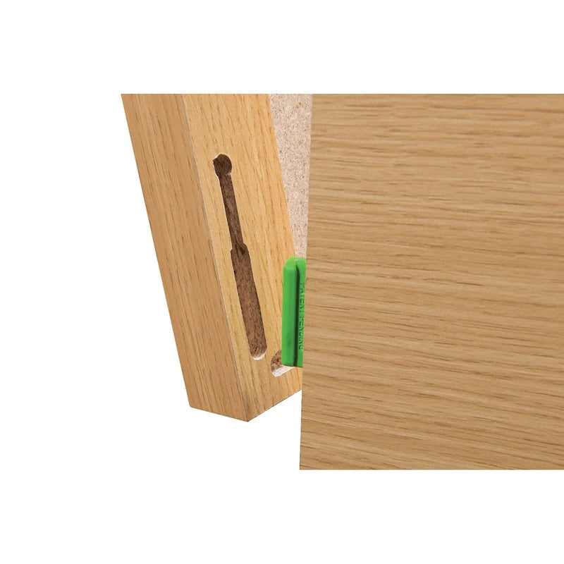 Natural Wood-Grain Two-Drawer Vertical File Cabinet for Letter-Size Documents