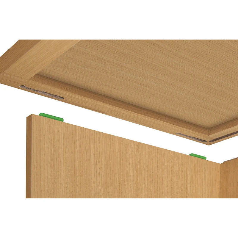 Natural Wood-Grain Two-Drawer Vertical File Cabinet for Letter-Size Documents