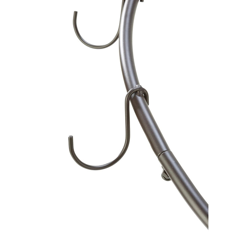 Spiral Metal Handbag and Accessory Stand with Fifteen Hooks