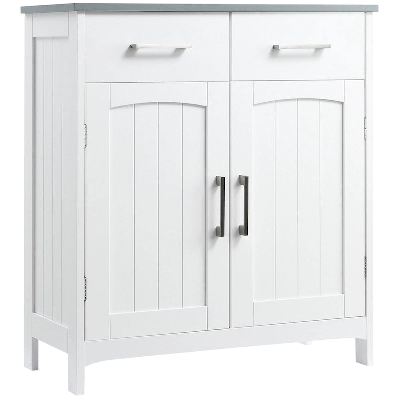 Freestanding Bathroom Storage Cabinet with Drawers and Doors