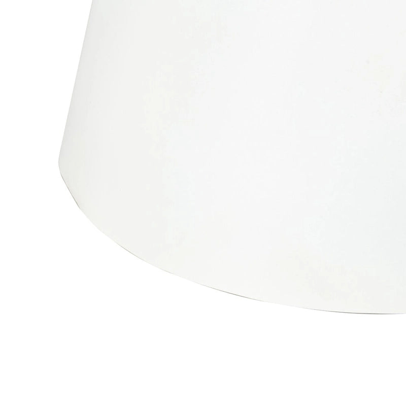 Marble Top Pedestal End Table with Metal Base