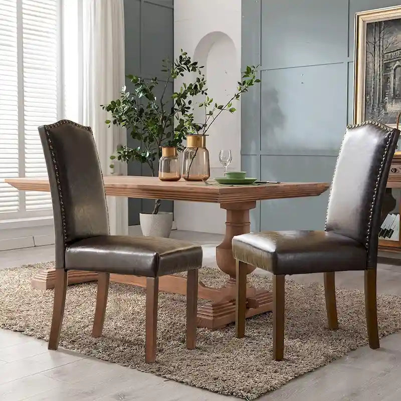 Mid-Century Upholstered Dining Chair with Contoured Back and Steel Legs