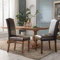 Mid-Century Upholstered Dining Chair with Contoured Back and Steel Legs