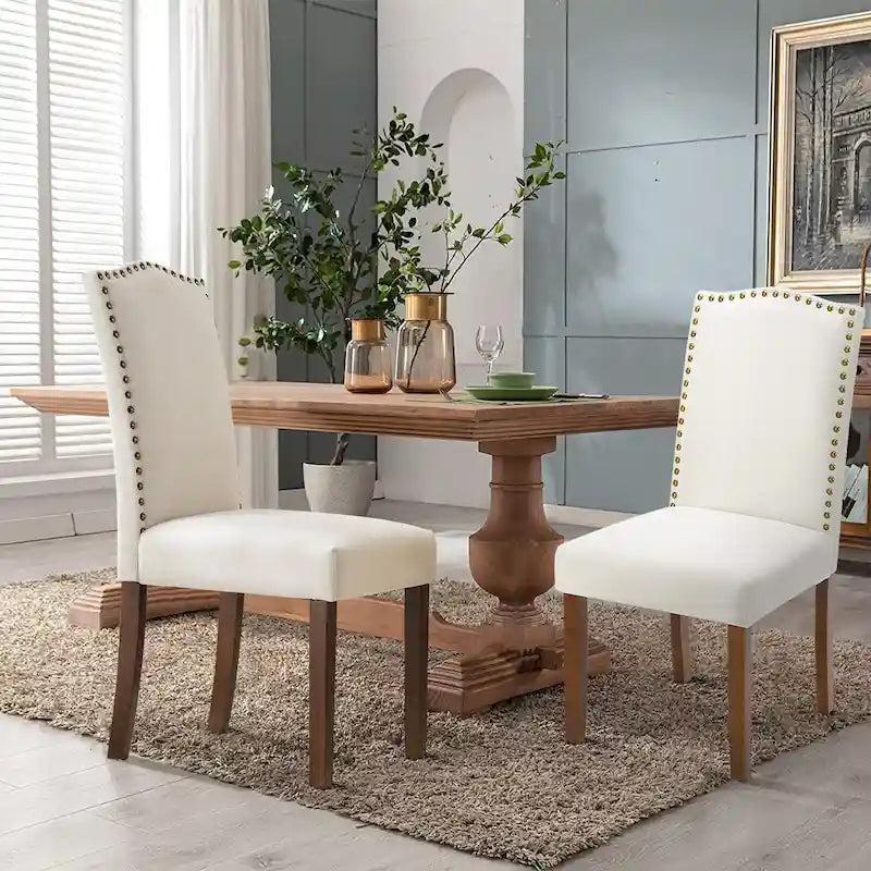 Mid-Century Upholstered Dining Chair with Contoured Back and Steel Legs